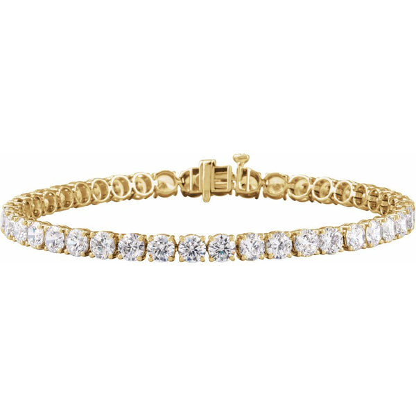 Beucher Paris Princesse du Chateau №10 diamond tennis bracelet in gold.