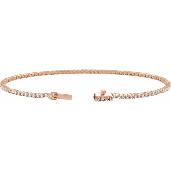 Beucher Paris Princesse du Chateau №1 diamond tennis bracelet in rose gold