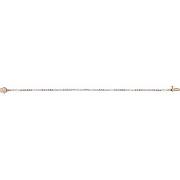 Beucher Paris Princesse du Chateau №2 diamond tennis bracelet in rose gold