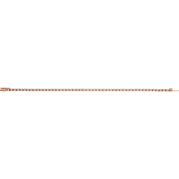 Beucher Paris Princesse du Chateau №6 diamond tennis bracelet in rose gold.