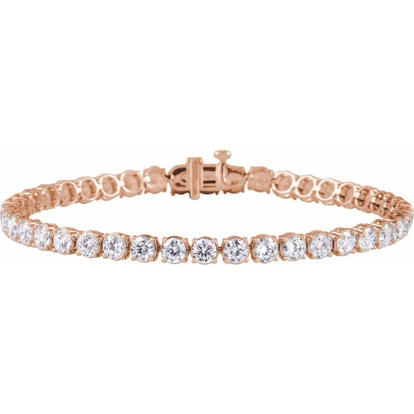 Princesse du Chateau №8 diamond tennis bracelet in rose gold by Beucher Paris