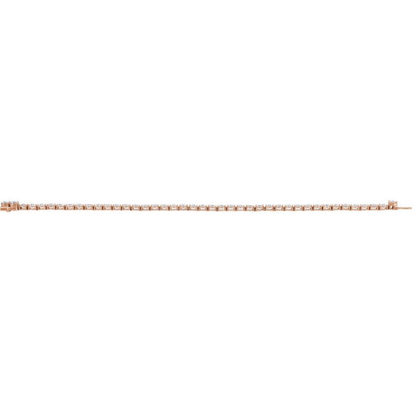 Beucher Paris Princesse du Chateau №9 diamond tennis bracelet in rose gold.