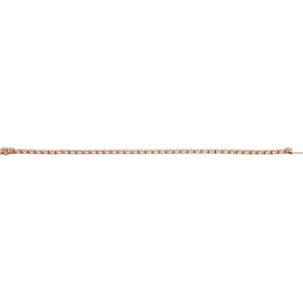 Beucher Paris Princesse du Chateau №12 diamond tennis bracelet in rose gold.