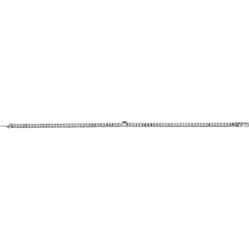 La Marquise de Montesquieu №3, Sapphire & Diamond Tennis Bracelet