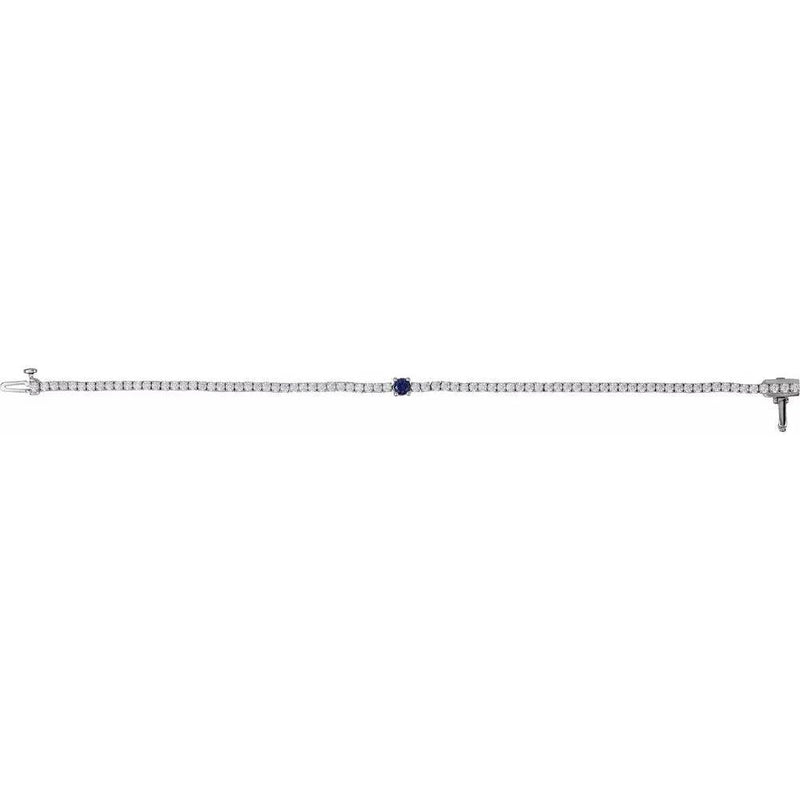 La Marquise de Montesquieu №3, Sapphire & Diamond Tennis Bracelet