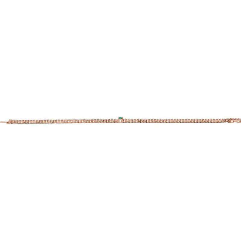 La Marquise de Montesquieu №2, Emerald & Diamond Tennis Bracelet