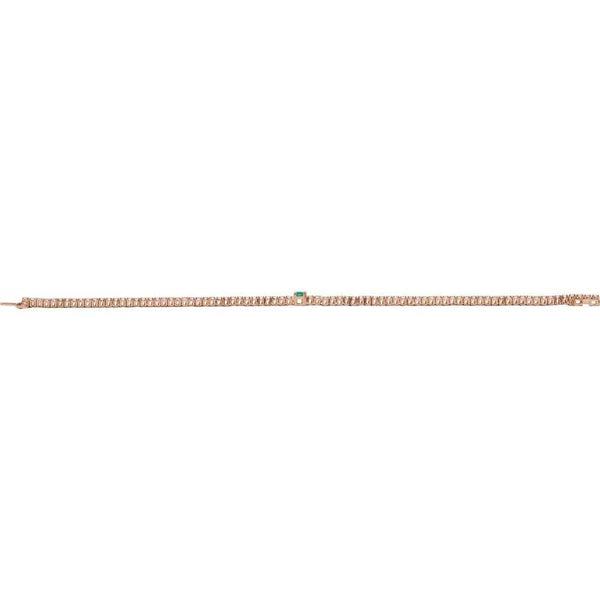 Beucher Paris La Marquise de Montesquieu №2 Emerald and Diamond Tennis Bracelet