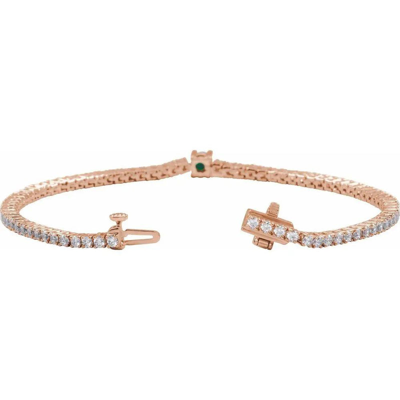 La Marquise de Montesquieu №2, Emerald & Diamond Tennis Bracelet