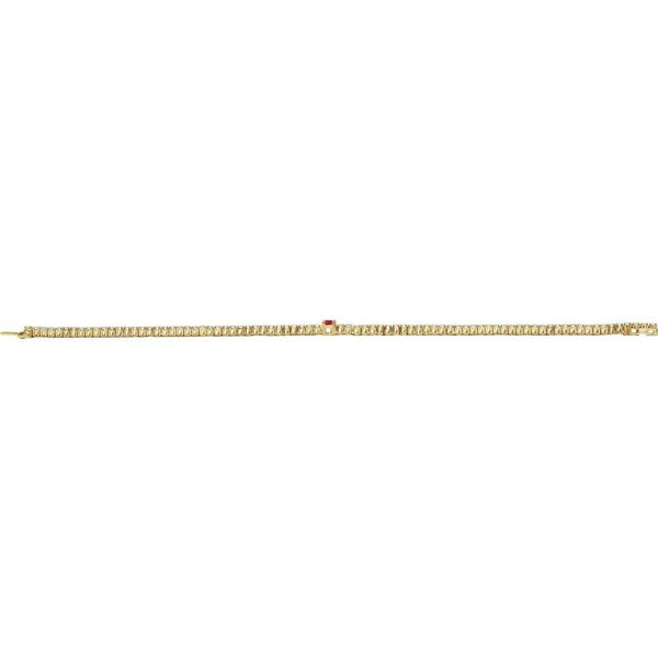 La Marquise de Montesquieu №1 Ruby and Diamond Tennis Bracelet by Beucher Paris