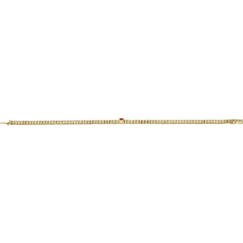 La Marquise de Montesquieu №1, Ruby & Diamond Tennis Bracelet