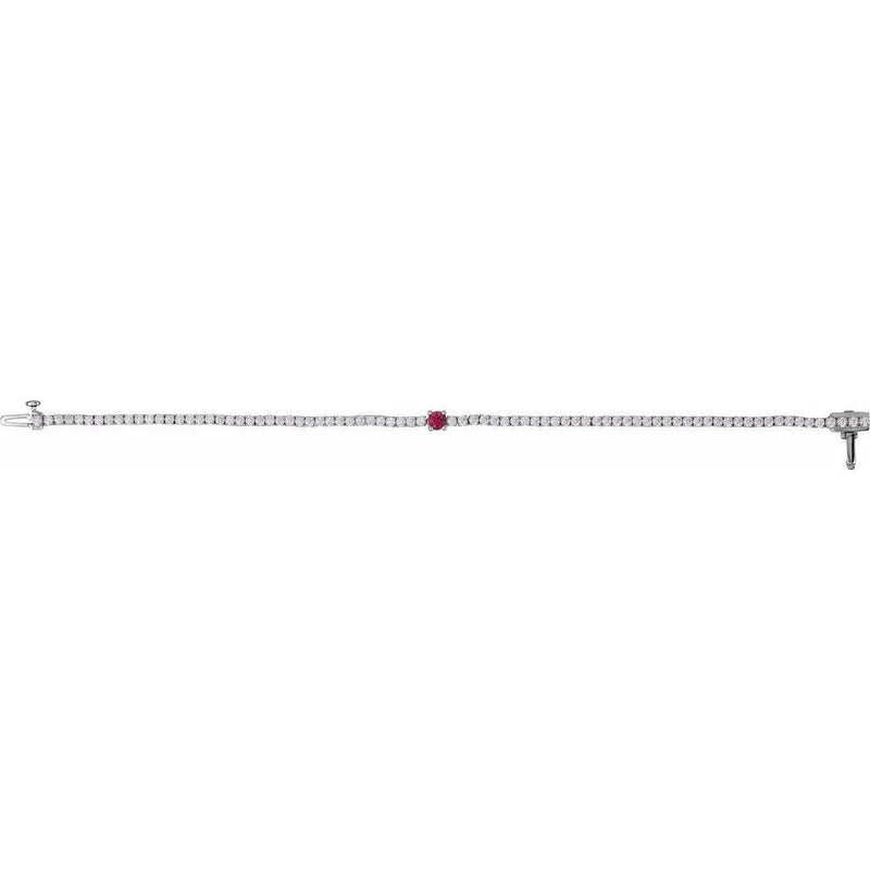 La Marquise de Montesquieu №1, Ruby & Diamond Tennis Bracelet