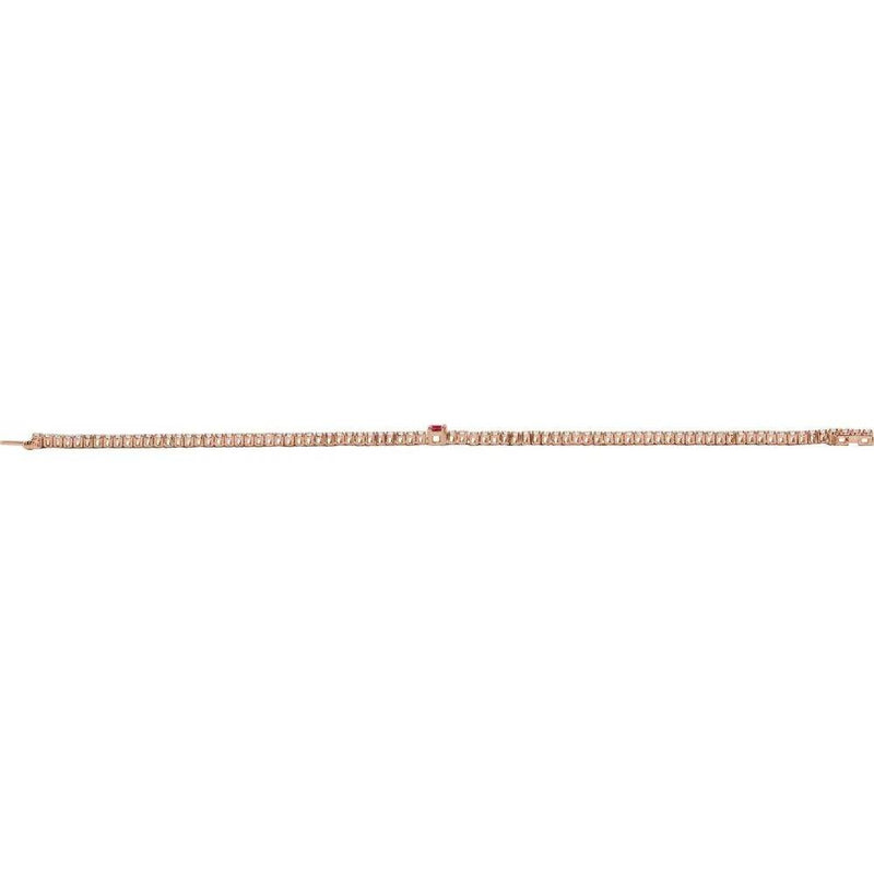 La Marquise de Montesquieu №1, Ruby & Diamond Tennis Bracelet