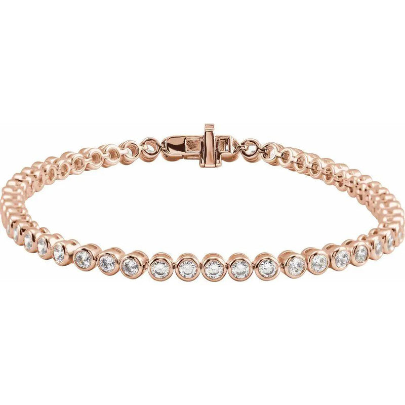 Rayons de Saint Germain, 14K Rose Gold Lab Grown Diamond Tennis Bracelet