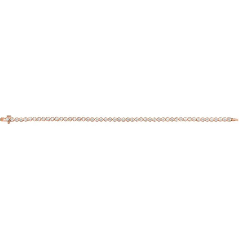 Rayons de Saint Germain, 14K Rose Gold Lab Grown Diamond Tennis Bracelet