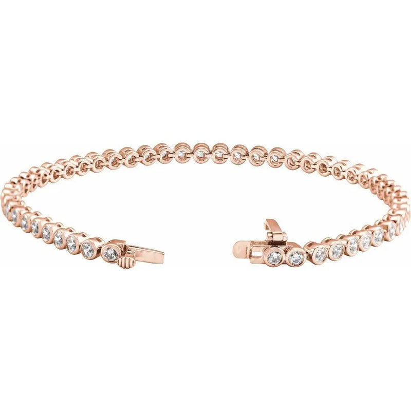 Rayons de Saint Germain, 14K Rose Gold Lab Grown Diamond Tennis Bracelet