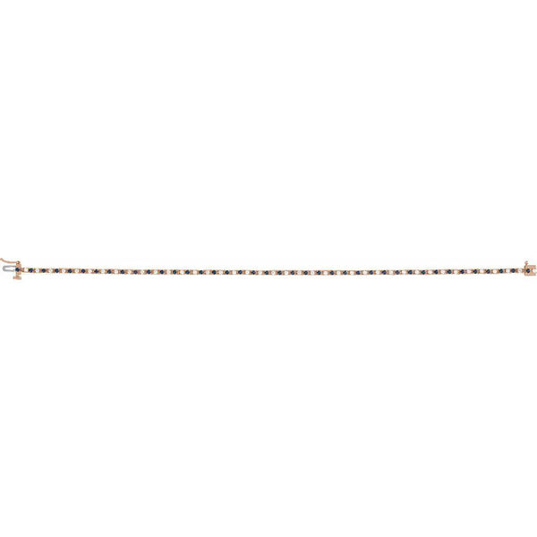 Lumière de Montmartre, Lab-Grown Blue Sapphire and Diamond Line Bracelet