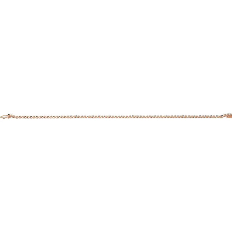 Lumière de Montmartre, Lab-Grown Blue Sapphire and Diamond Line Bracelet