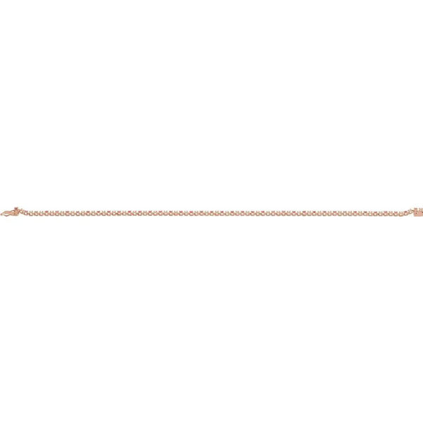 Les Rayons de Montmartre, 14K Rose Gold Lab-Grown Ruby Diamond Line Bracelet