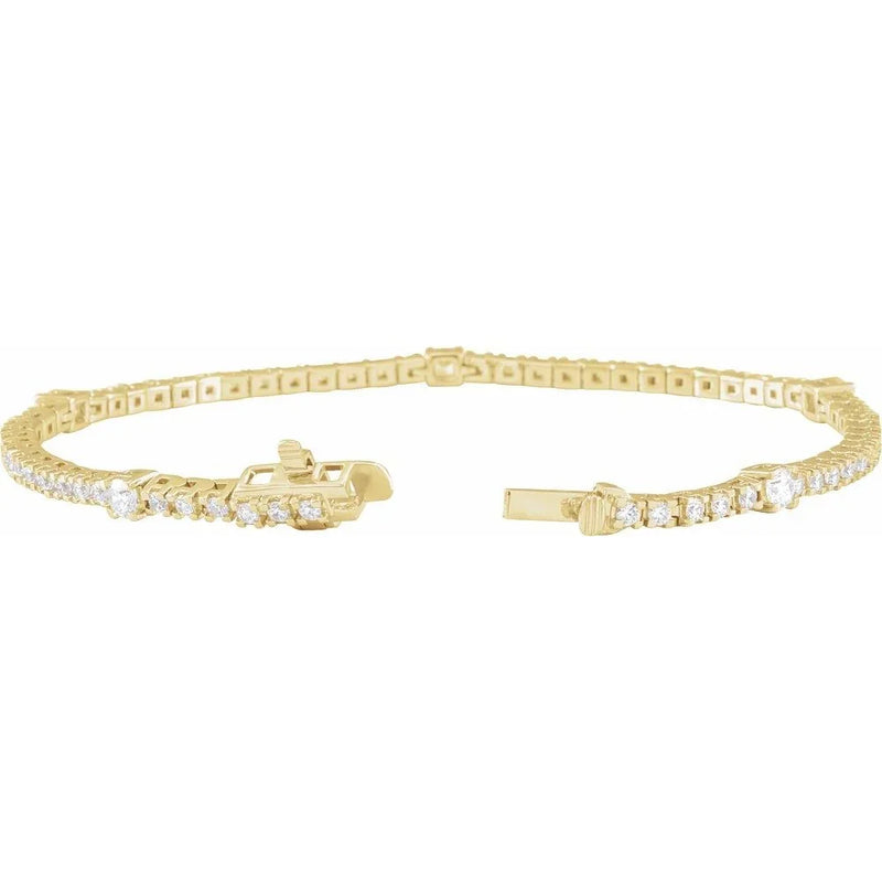 Étincelle de Montmartre, Lab-Grown Diamond Tennis Bracelet
