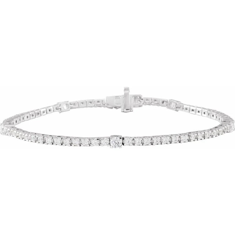 Étincelle de Montmartre, Lab-Grown Diamond Tennis Bracelet