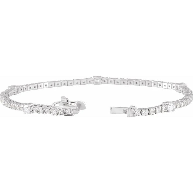 Étincelle de Montmartre, Lab-Grown Diamond Tennis Bracelet