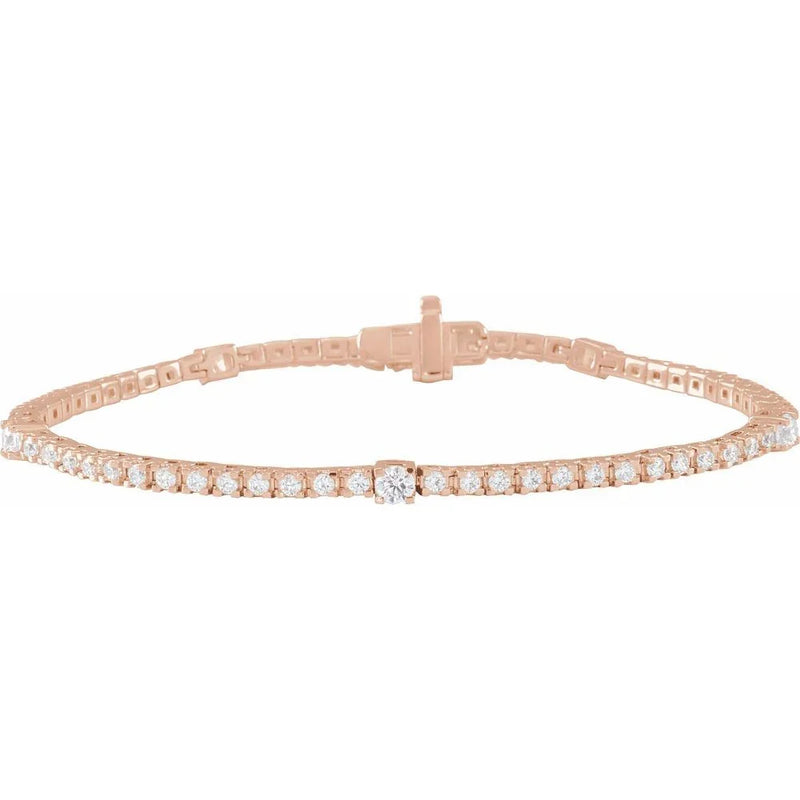Étincelle de Montmartre, Lab-Grown Diamond Tennis Bracelet