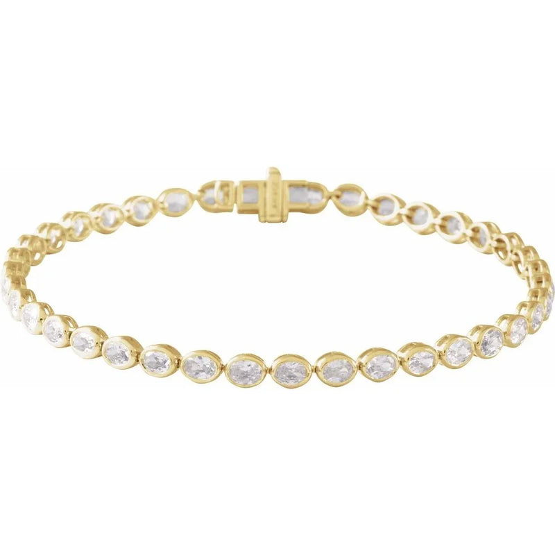 Scintille De Versailles, Yellow Gold Lab-Grown Diamond Tennis Bracelet