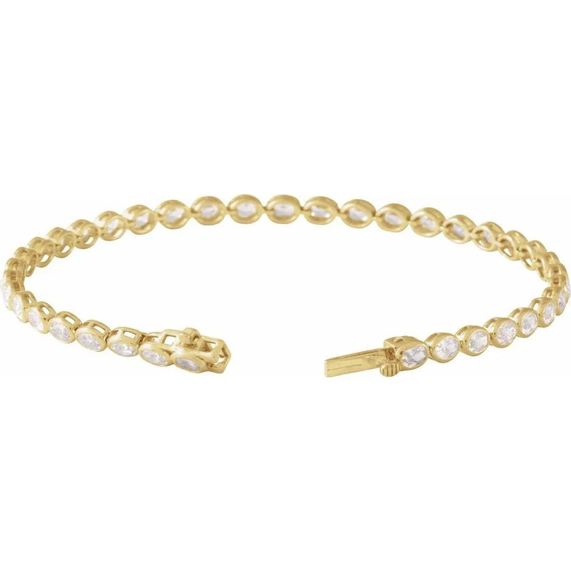 Scintille De Versailles, Yellow Gold Lab-Grown Diamond Tennis Bracelet