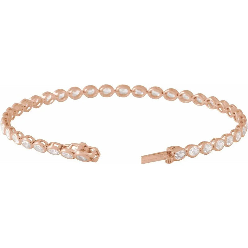 Scintille De Versailles, Yellow Gold Lab-Grown Diamond Tennis Bracelet
