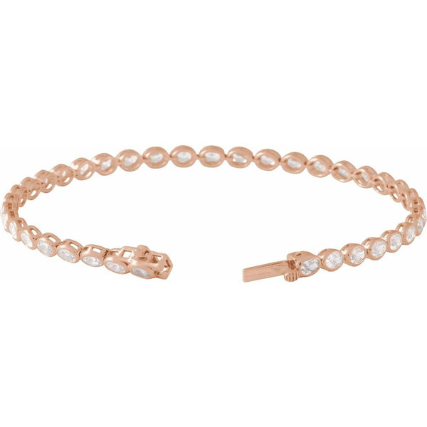 Scintille De Versailles, Yellow Gold Lab-Grown Diamond Tennis Bracelet