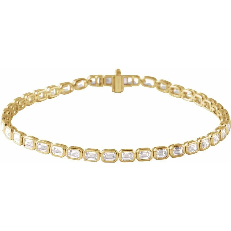 Lumière de Versailles, Lab-Grown Diamond Emerald Cut Tennis Bracelet