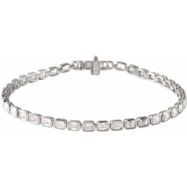 Lumière de Versailles, Lab-Grown Diamond Emerald Cut Tennis Bracelet