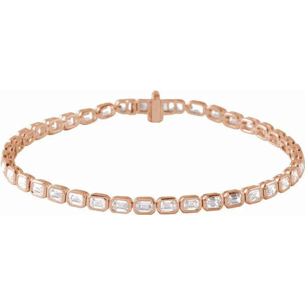 Lumière de Versailles, Lab-Grown Diamond Emerald Cut Tennis Bracelet