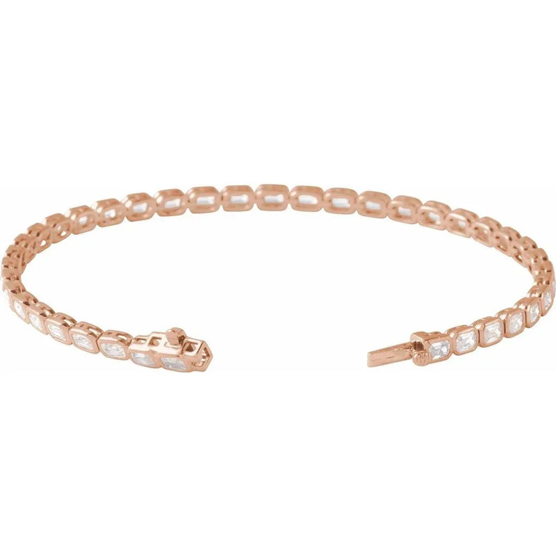 Lumière de Versailles, Lab-Grown Diamond Emerald Cut Tennis Bracelet