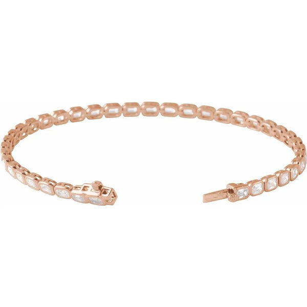 Lumière de Versailles, Lab-Grown Diamond Emerald Cut Tennis Bracelet