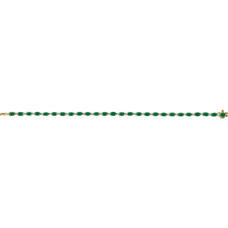 Verdure de Versailles, Emerald Diamond Line Bracelet