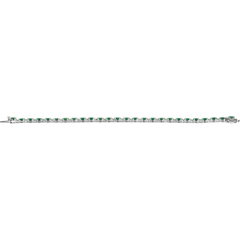 Verdure de Versailles, Emerald Diamond Line Bracelet