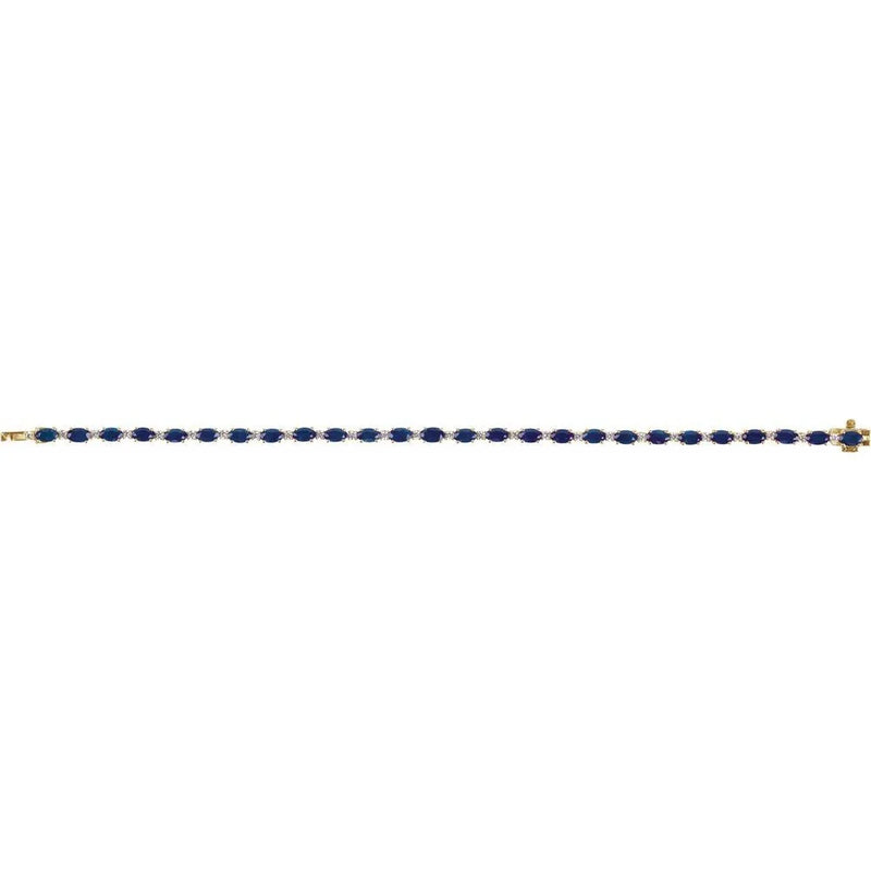 Éclat de Montmartre, Blue Sapphire & Diamond Tennis Bracelet