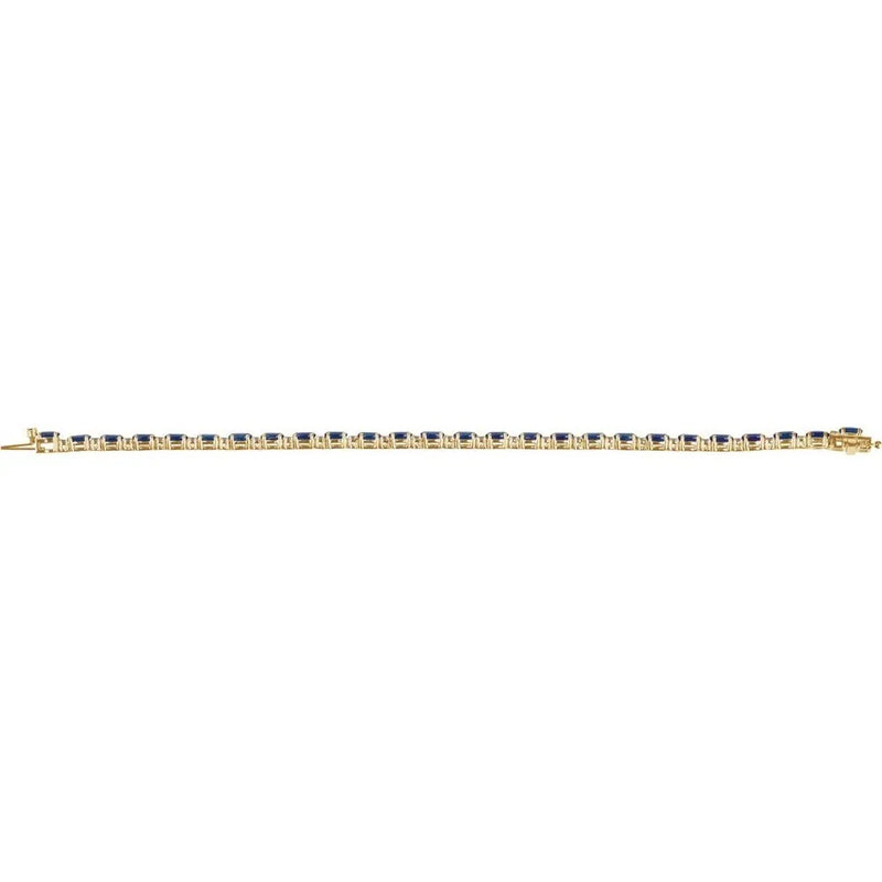 Éclat de Montmartre, Blue Sapphire & Diamond Tennis Bracelet