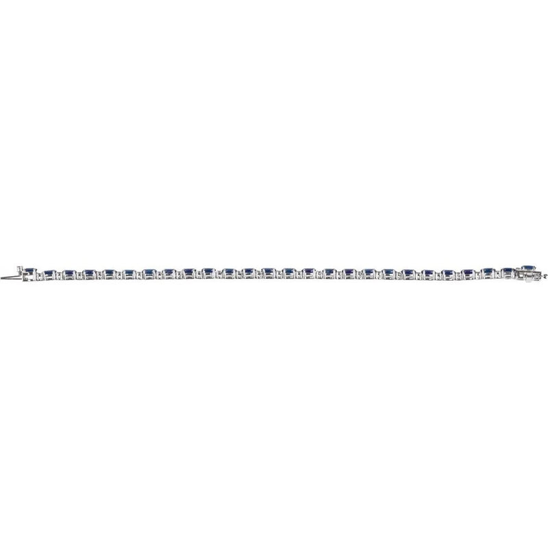 Éclat de Montmartre, Blue Sapphire & Diamond Tennis Bracelet