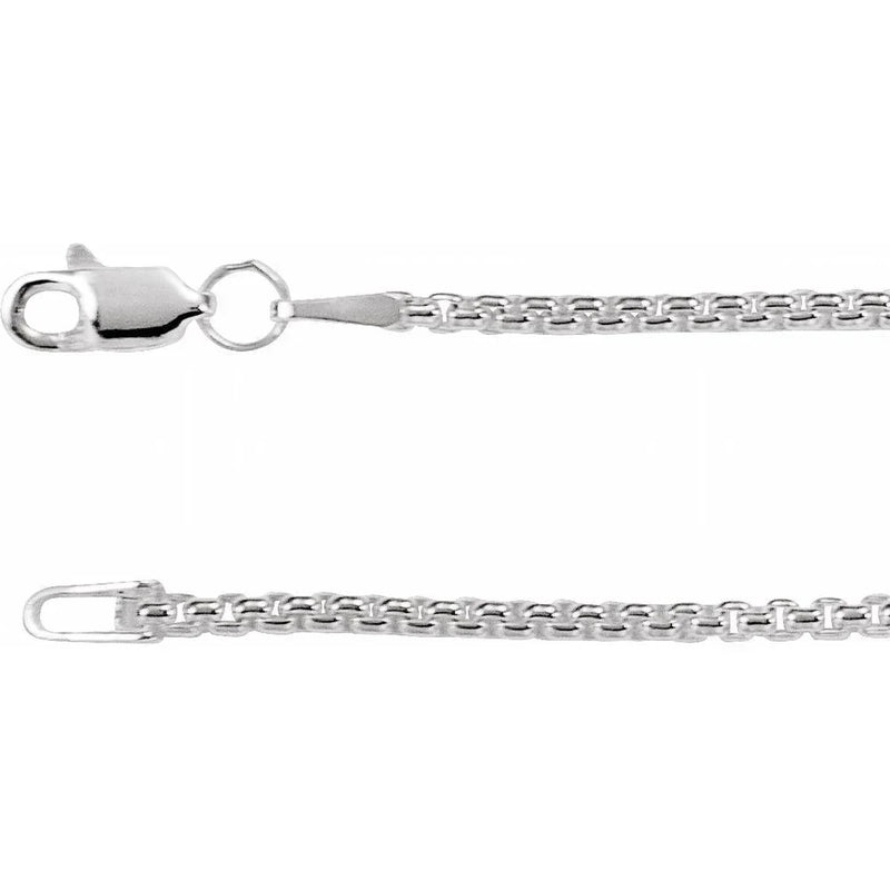 Maille de Place Vendôme, White Gold Rounded Box Necklace