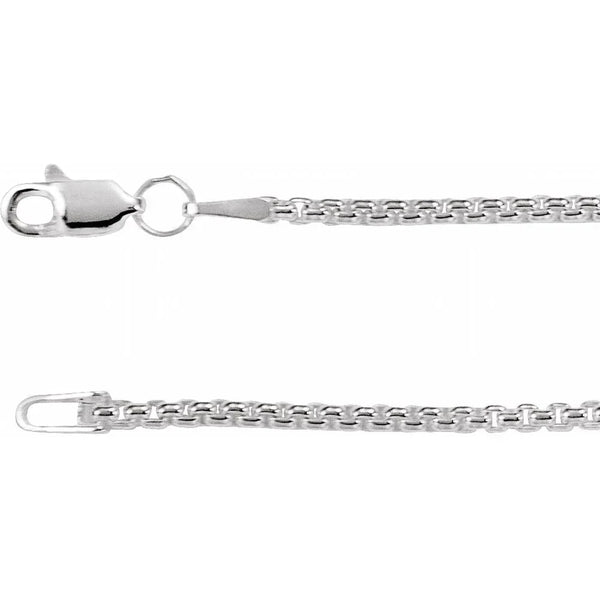 Maille de Place Vendôme, White Gold Rounded Box Necklace