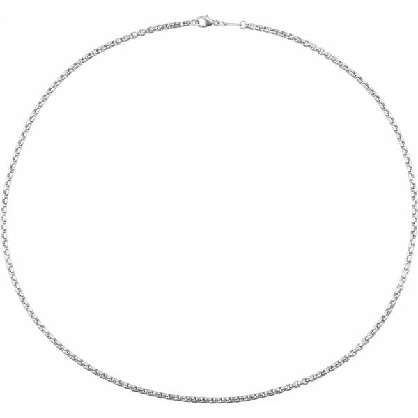 Maille de Place Vendôme, White Gold Rounded Box Necklace