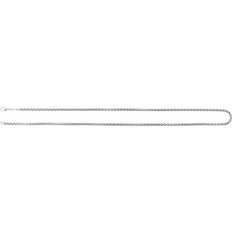 Maille de Place Vendôme, White Gold Rounded Box Necklace