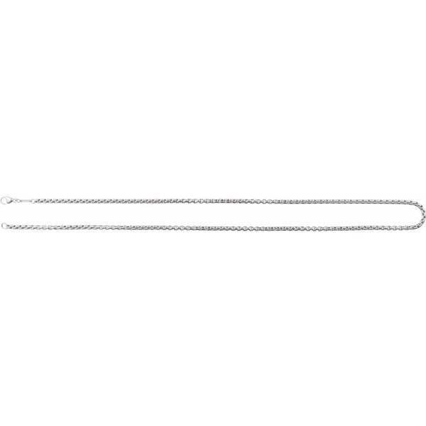 Maille de Place Vendôme, White Gold Rounded Box Necklace