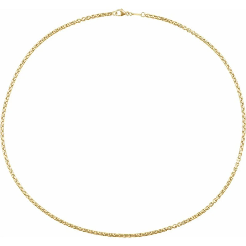Maille de Place Vendôme, White Gold Rounded Box Necklace