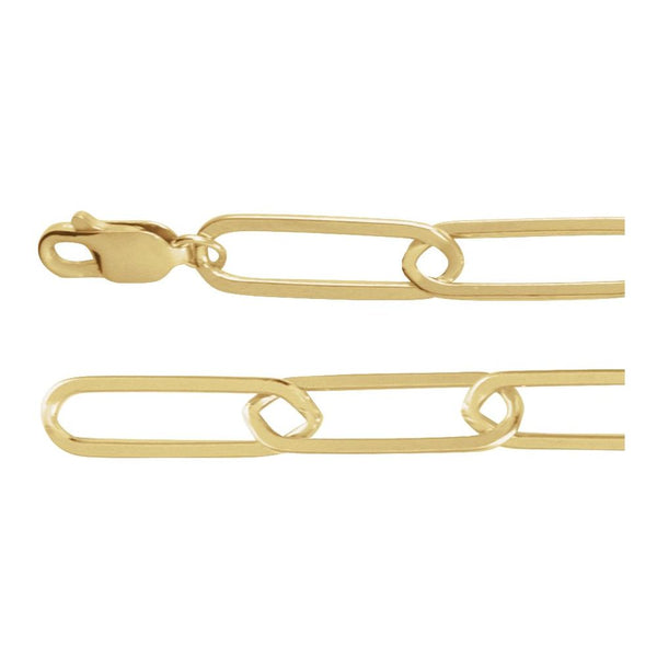 La Lumière de la Seine, 14K Yellow Gold Paperclip Chain
