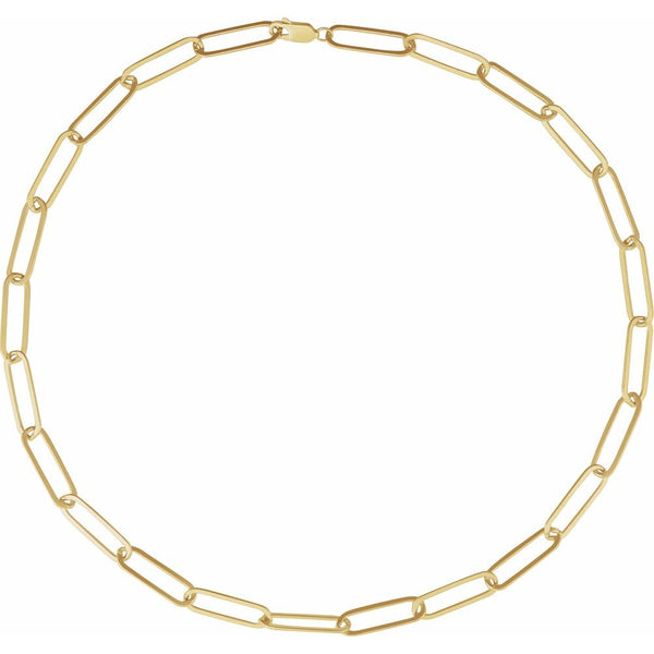 La Lumière de la Seine, 14K Yellow Gold Paperclip Chain