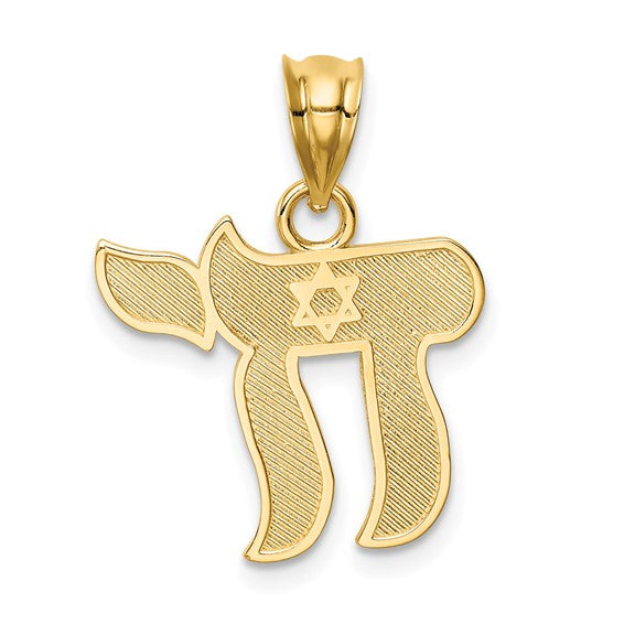 Chai with Star of David Pendant