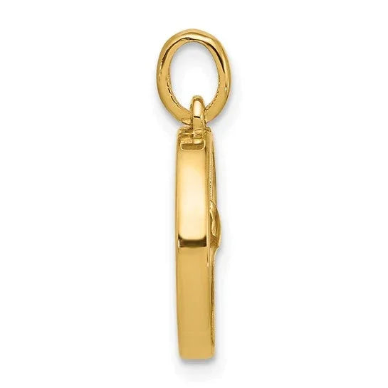 Le Gaufre de Montmartre, 14K Gold Waffle Pendant